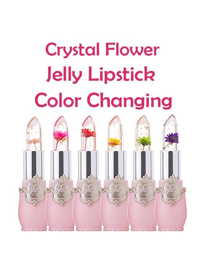 BINGBRUSH 2Pcs Flower Jelly Color Changing Lipstick Magic Lipstick Lip Gloss with Flower inside,Clear Flower PH Jelly Lipstick Prime Lip Color Change Changing Lipstick Lip Blam - Image 4