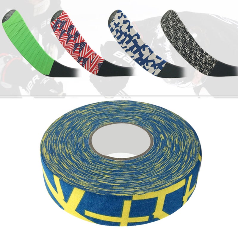 2.5cmx25m Hockey Protective Tape Sport Badminton Pole Pads Hockey Stick Tapes Yellow Plus Sign - Image 5