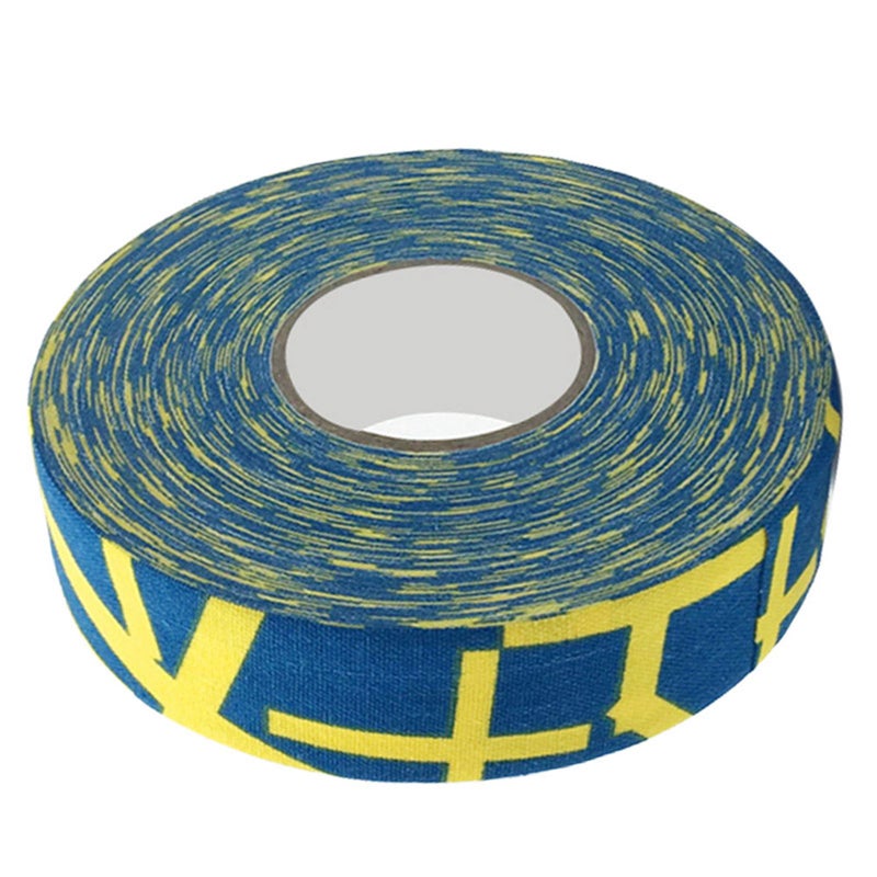 2.5cmx25m Hockey Protective Tape Sport Badminton Pole Pads Hockey Stick Tapes Yellow Plus Sign - Image 4