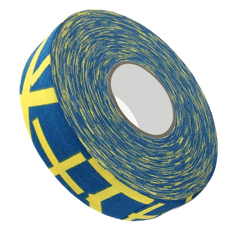 2.5cmx25m Hockey Protective Tape Sport Badminton Pole Pads Hockey Stick Tapes Yellow Plus Sign - Image 2