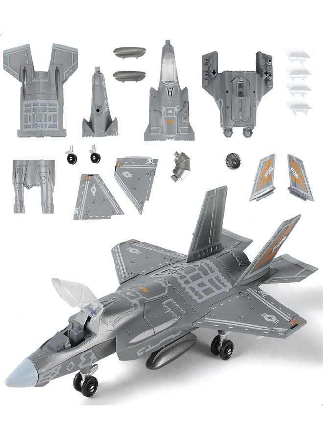 Vihaanta Fighter Jet Toy, Fighter Jet Model, Fighter Jet, 1:75 F-35 Stealth Fighter Model, Highly Detailed Collectible for Aviation Enthusiasts, for Home and Office Display - Image 1