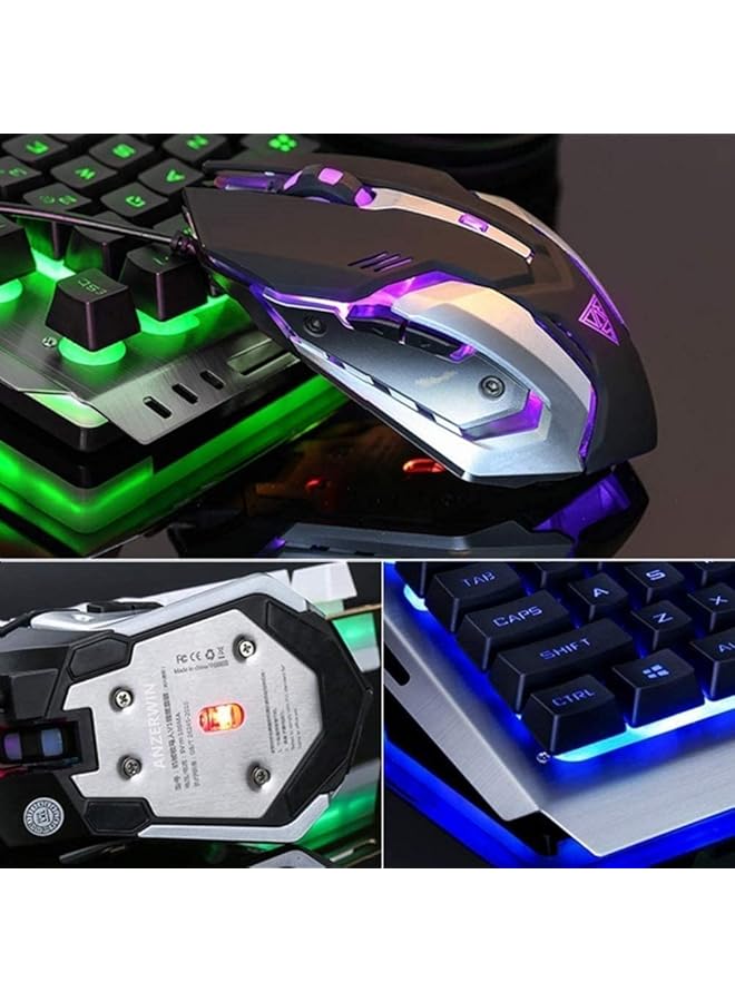 SMILEE Rgb Mechanical Gaming Keyboard And Mouse Combo For Windows Pc 104 Key 3200 Dpi Led Backlit (Tungsten Rgb) - Image 5