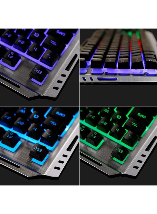SMILEE Rgb Mechanical Gaming Keyboard And Mouse Combo For Windows Pc 104 Key 3200 Dpi Led Backlit (Tungsten Rgb) - Image 4