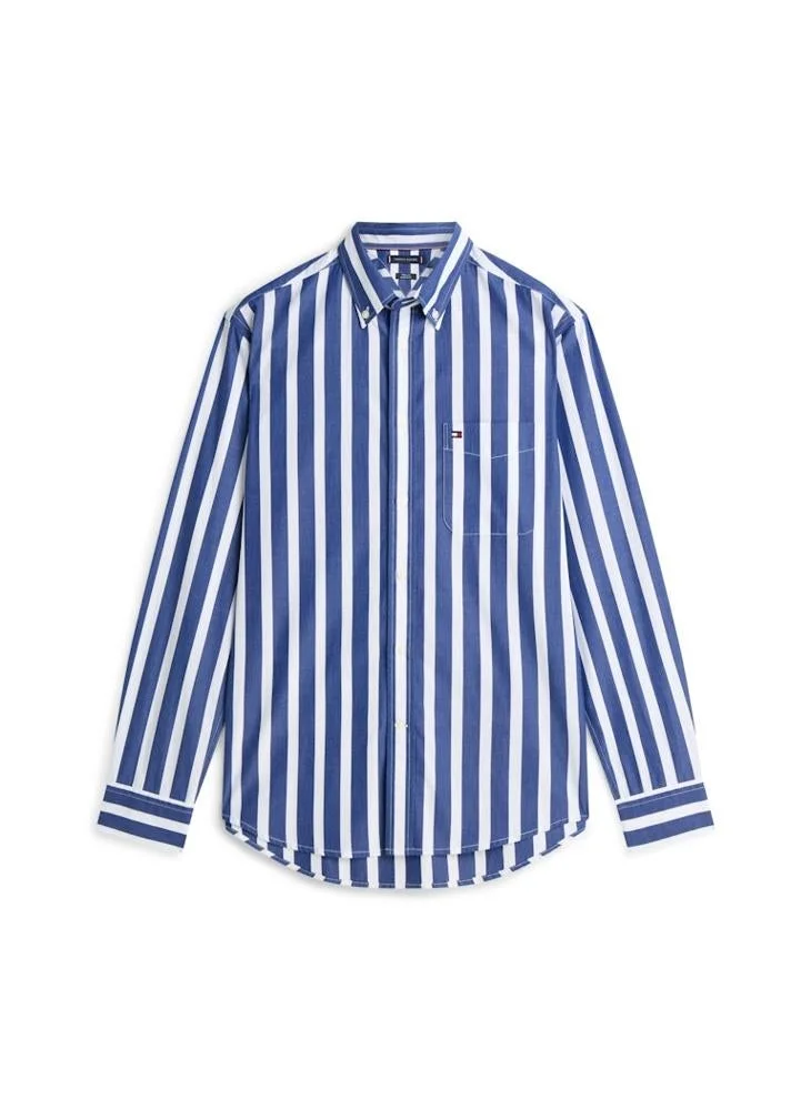 TOMMY HILFIGER Flex Poplin Bold Stripe Shirt