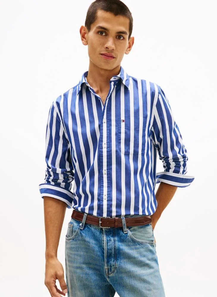 Flex Poplin Bold Stripe Shirt