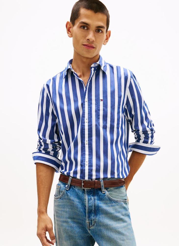 TOMMY HILFIGER Flex Poplin Bold Stripe Shirt - Image 1