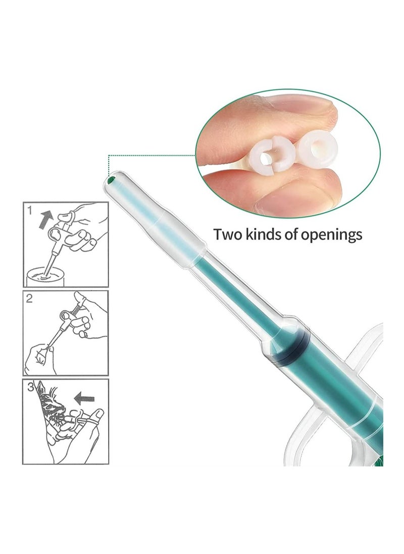 Generic - Easy to Use Pet Pill Dispenser for Cats and Dogs Durable Medicine Feeder with Soft Tip Syringe for Convenient Tablet Administration Green - Image 1