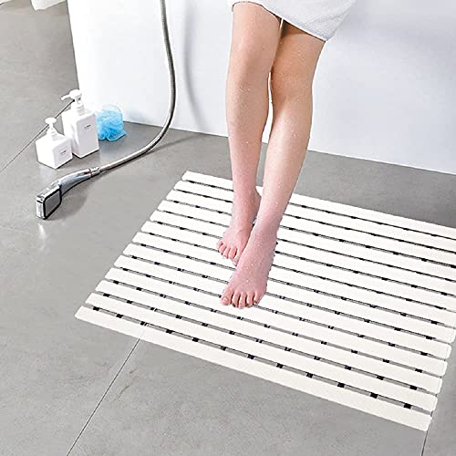 Eurotex Shower Mat Anti Slip for Shower, Kitchen, Wet Area, Laundry Room (White 61cm x 45cm) - Image 2