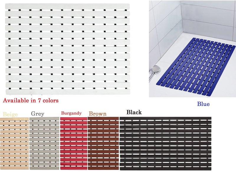 Eurotex Shower Mat Anti Slip for Shower, Kitchen, Wet Area, Laundry Room (White 61cm x 45cm) - Image 4