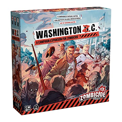 CMON Zombicide 2nd Edition Washington ZC Board Game Expansion  New Campaign  Night Mode Challenges Cooperative Tabletop Miniatures Strategy Game Ages 14 16 Players 1 Hour Playtime Made by CMON - Image 1