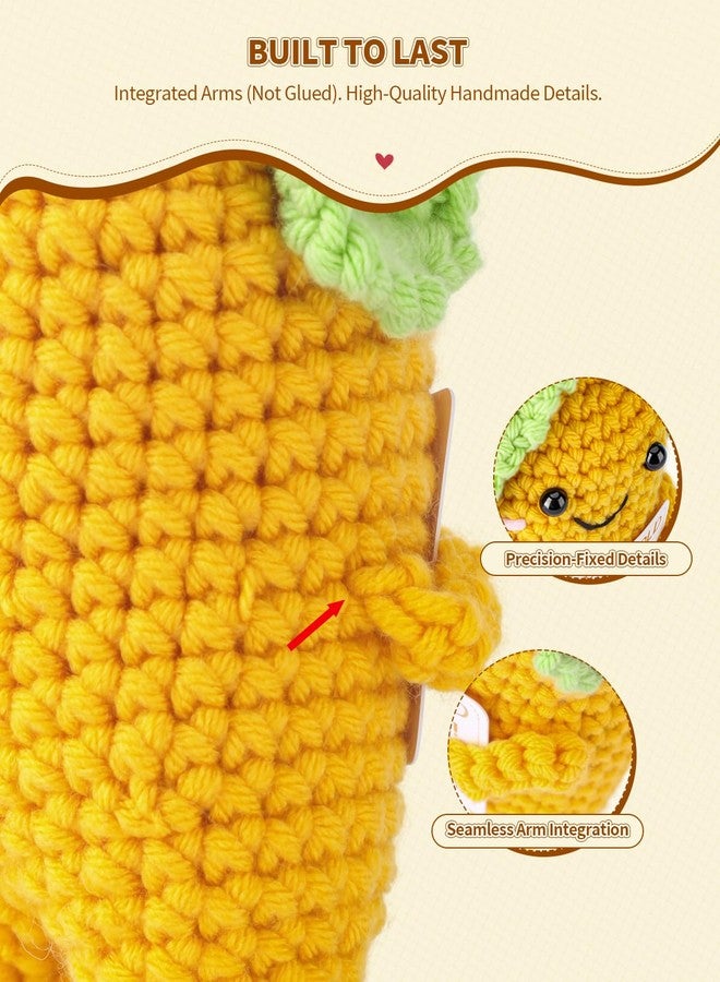 Soobeeke Gifts for Mom from Daughter Son - 4 Inch Large Emotional Support Crochet Taco with Mesh Bag, Funny Christmas Stocking Stuffers, Handmade Knitted Desk Decor for Mother in Law Birthday - Image 4