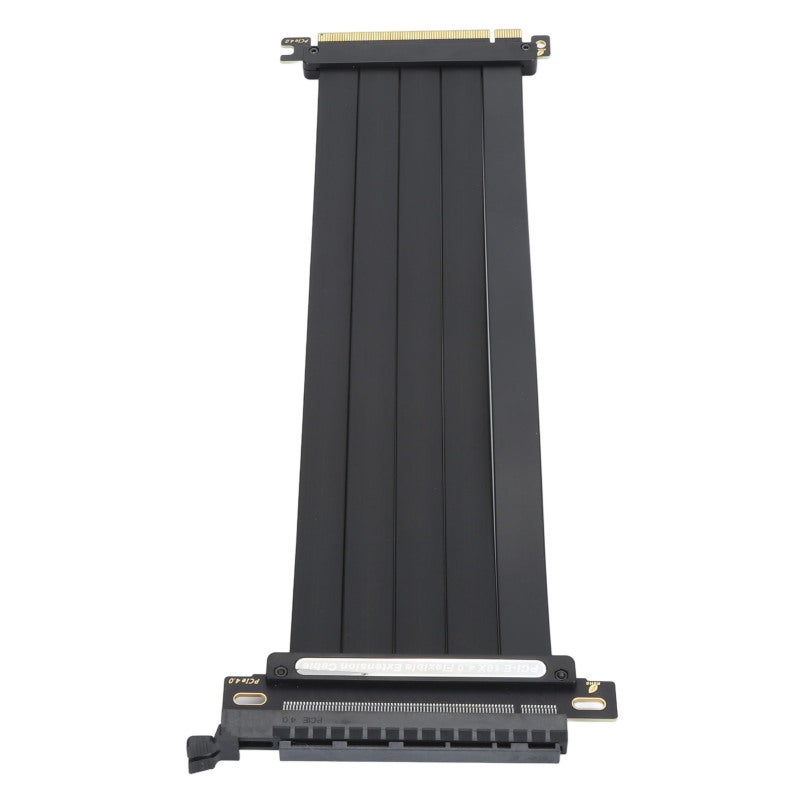 كابل رافعة GPU PCIe 4.0 X16 بطول 250 مم بموصل زاوية 180 درجة - كابل تمديد محمي من التداخل الكهرومغناطيسي (EMI) بنواة مطلية بالفضة لبطاقات الرسوميات RTX4090 - Image 4