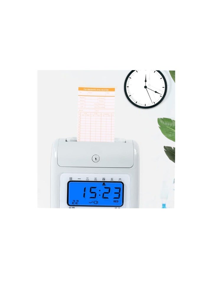 Kalon - 200pcs Monthly Attendance time cards Punch Clock, Employee Attendance, Payroll Recorder, Time Punch Clock, Employee Attendance, Recorder Timesheet, - Image 1