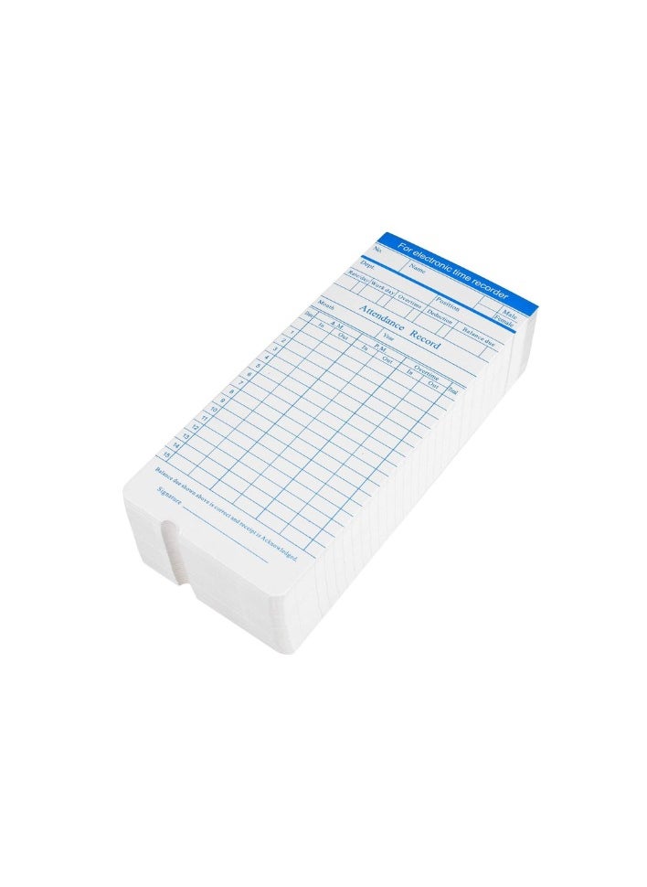 Kalon - 200pcs Monthly Attendance time cards Punch Clock, Employee Attendance, Payroll Recorder, Time Punch Clock, Employee Attendance, Recorder Timesheet, - Image 1
