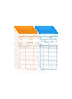 Kalon 200pcs Monthly Attendance time cards Punch Clock, Employee Attendance, Payroll Recorder, Time Punch Clock, Employee Attendance, Recorder Timesheet,  - Image 4