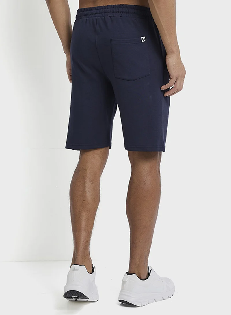 بين شيرمان Elastic Waistband Knitted Shorts