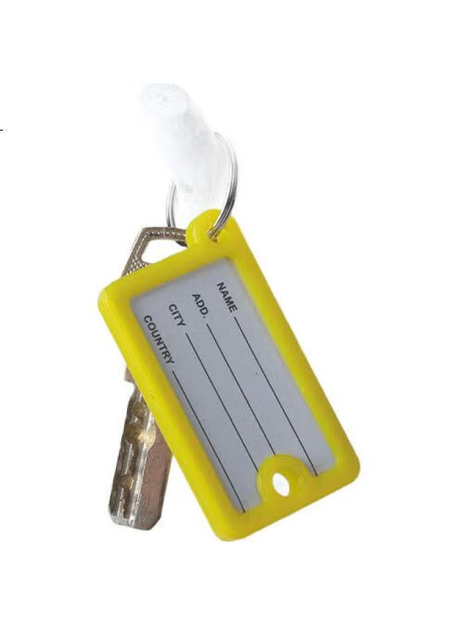 Tango Key Tags, Colorful Single-Sided Double-Hole, 36 Pieces/Tube, Four Colors, Pet Tube Packaging, Label Tags, Hotel Landlord Large Key, Customizable Classification Labels, Easy-To Key Tags - Image 3