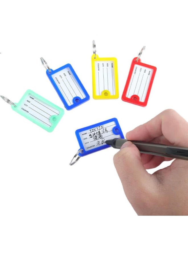 Tango Key Tags, Colorful Single-Sided Double-Hole, 36 Pieces/Tube, Four Colors, Pet Tube Packaging, Label Tags, Hotel Landlord Large Key, Customizable Classification Labels, Easy-To Key Tags - Image 1