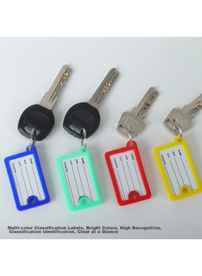 Tango Key Tags, Colorful Single-sided Double-hole, 36 Pieces/tube, Four Colors, Pet Tube Packaging, Label Tags, Hotel Landlord Large Key, Customizable Classification Labels, Easy-to Key Tags - Image 3