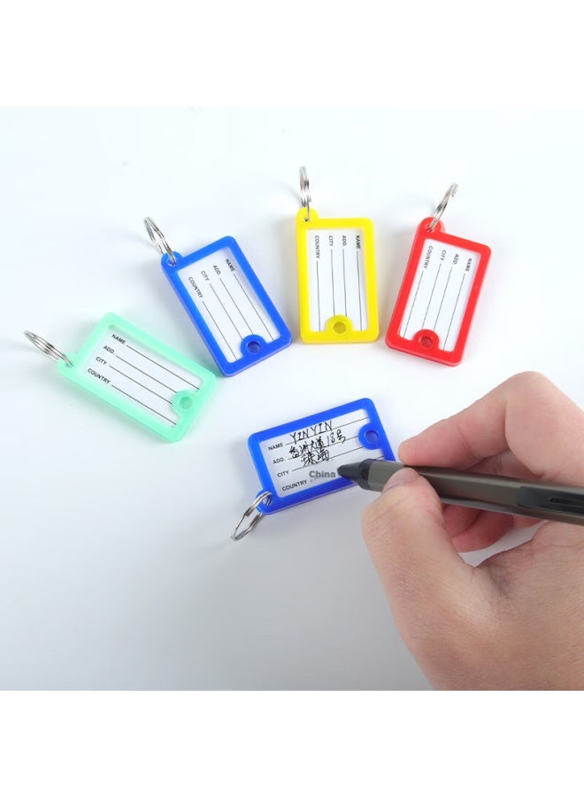 Tango Key Tags, Colorful Single-sided Double-hole, 36 Pieces/tube, Four Colors, Pet Tube Packaging, Label Tags, Hotel Landlord Large Key, Customizable Classification Labels, Easy-to Key Tags - Image 2