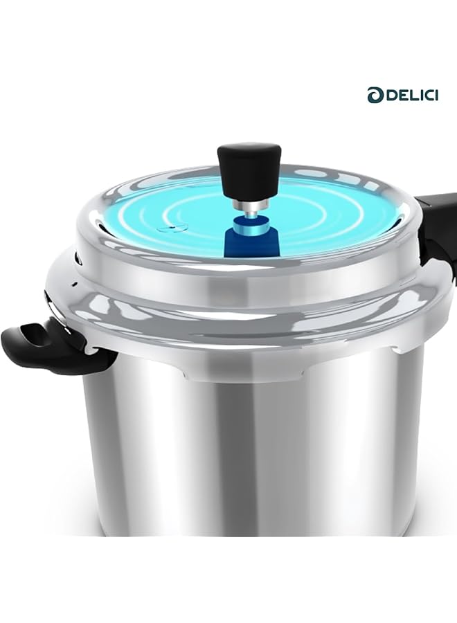 DELICI Dripless 7 Litre Pressure Cooker Adpc7E | 5 Year Warranty | Virgin Aluminium Build | Specially Designed Handle | Food Grade Rubber Gasket | Gasket Release System | Quality Pressure Regulator - Image 2