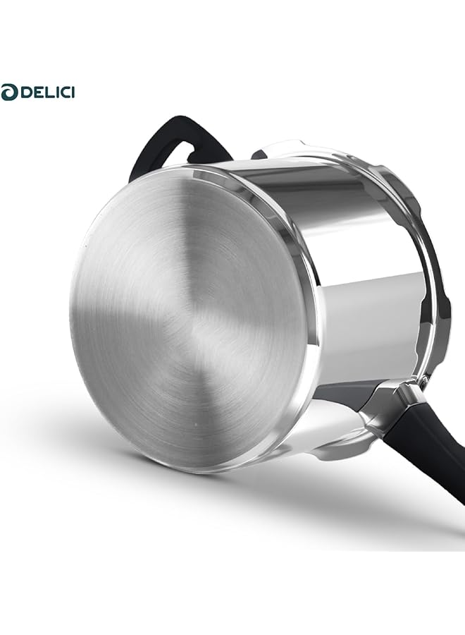 DELICI Dripless 7 Litre Pressure Cooker Adpc7E | 5 Year Warranty | Virgin Aluminium Build | Specially Designed Handle | Food Grade Rubber Gasket | Gasket Release System | Quality Pressure Regulator - Image 4