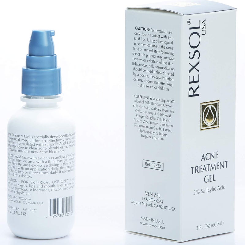 REXSOL Acne Gel Salicylic Acid Gel ( 60 ml / 2 fl oz ) - Image 2