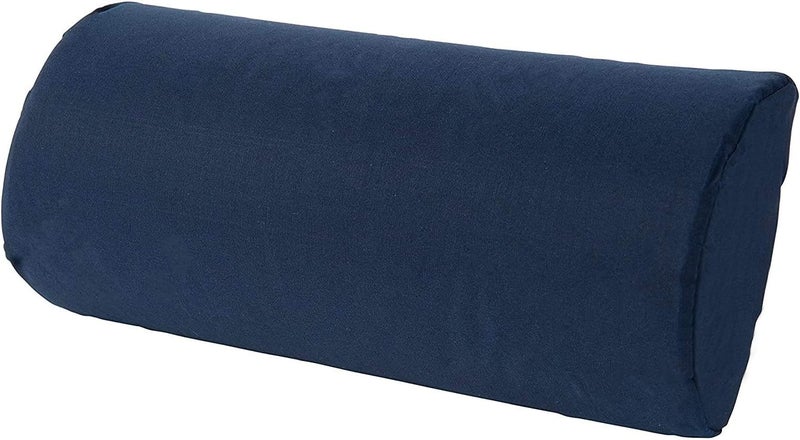 DMI Lumbar Roll Back Support Cushion Pillow HalfMoon Size Navy - Image 1