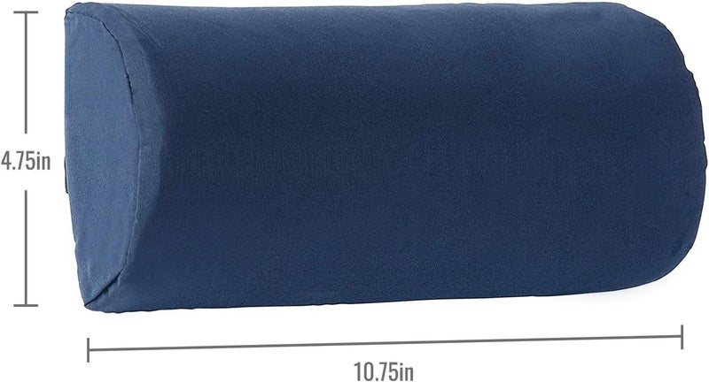 DMI Lumbar Roll Back Support Cushion Pillow HalfMoon Size Navy - Image 2