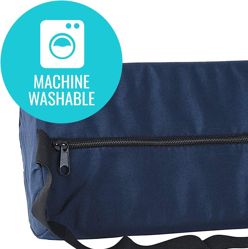 DMI Lumbar Roll Back Support Cushion Pillow HalfMoon Size Navy - Image 3