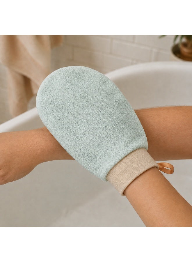 BLOOMING TIME Body Exfoliating Glove, Body Shower Scrub Mitt - Image 5