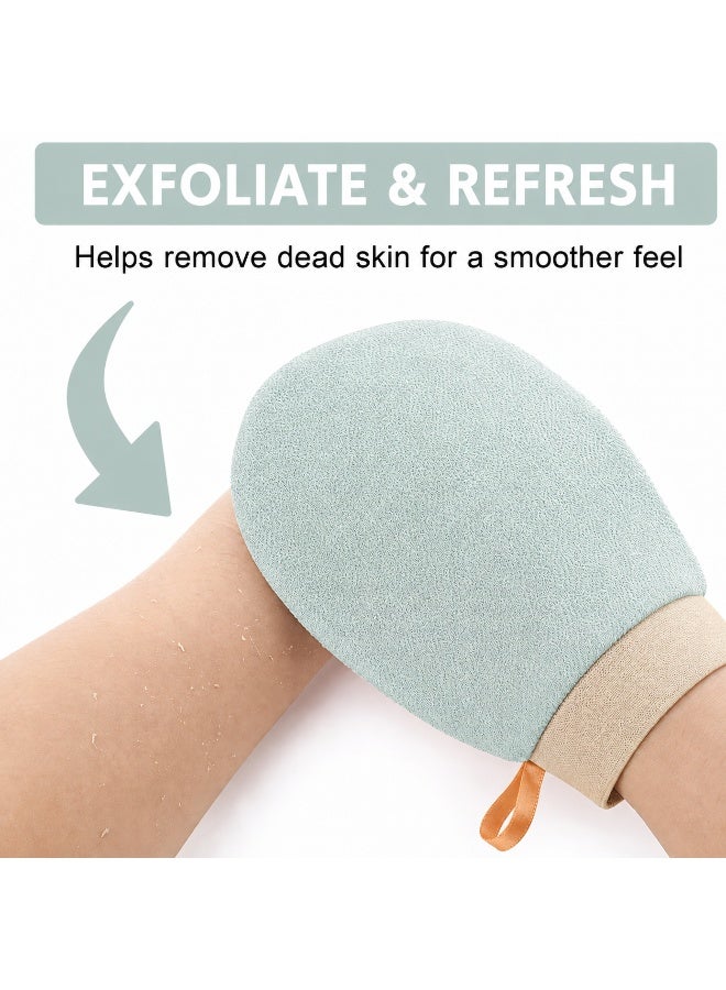 BLOOMING TIME Body Exfoliating Glove, Body Shower Scrub Mitt - Image 4