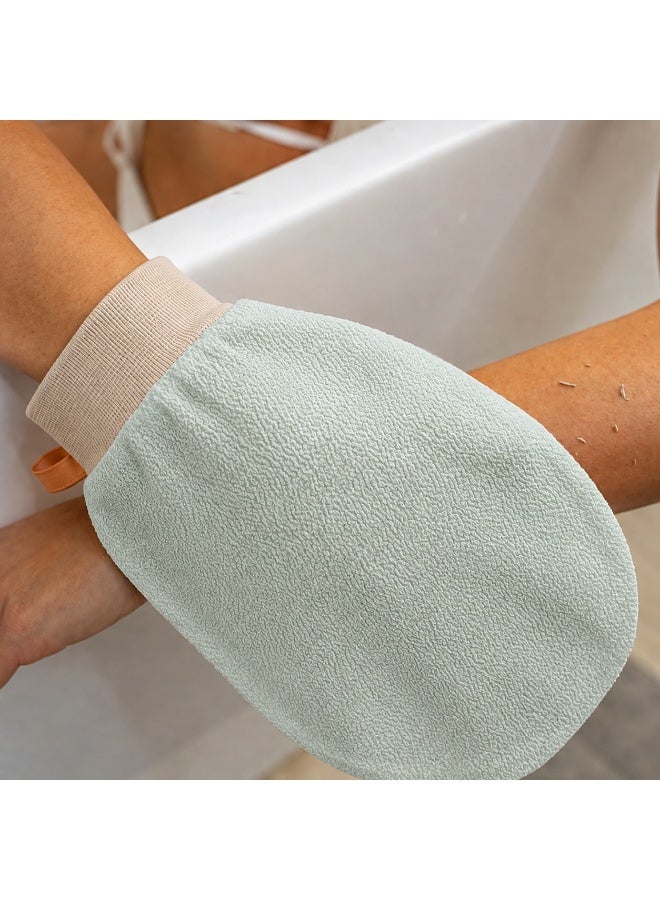 BLOOMING TIME Body Exfoliating Glove, Body Shower Scrub Mitt - Image 2