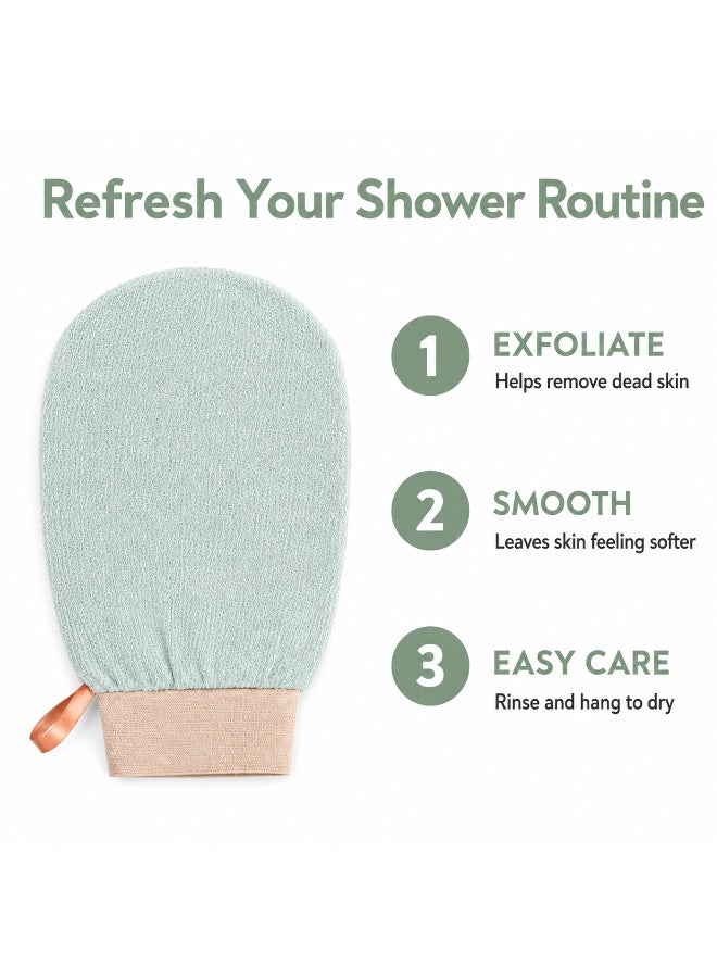 BLOOMING TIME Body Exfoliating Glove, Body Shower Scrub Mitt - Image 3
