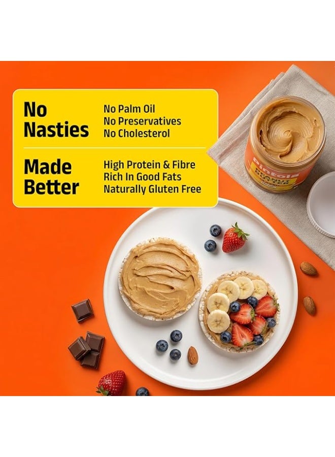 Pintola Original Classic Peanut Butter Creamy 1kg - High Protein, High Fiber, Premium Roasted Nuts, Gluten Free, Zero Trans Fat, MUFA Good Fats, Vit E & B3, Dairy Free - Image 5