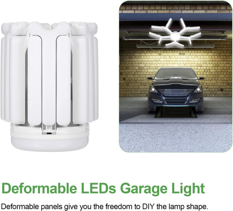 Garage Light, LED Garage Ceiling Light Super Bright 80 Watt Led Shop Light Basement Lights for Garages Workshop Warehouse Workbench Living Room (80W) - Image 4
