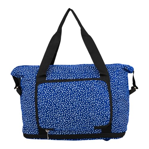 ENSAC Premium Duffle Travel Bag for Men and Women, Luggage Travelling Bag for Women, Stylish Duffel Cabin Size Duffle Bag-Light Blue - Image 5