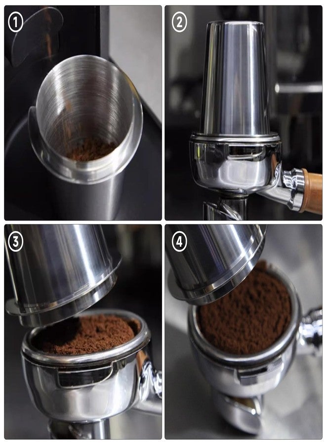 Kodrily Coffee Dosing Cup 51mm, Stainless Steel Espresso Dosing Cup Coffee Machine Powder Feeder, Mug Coffee Powder Dosing Cup for Espresso Machine with 51mm Portafilter - Image 3