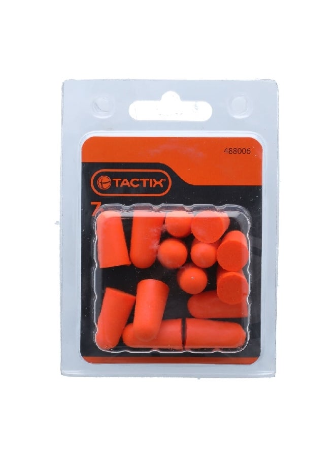 Tactix 14-Piece Round Hearing Protector Disposable Earplugs Set Orange 3.2 x 12 x 8.8 cm 488006  - Image 1