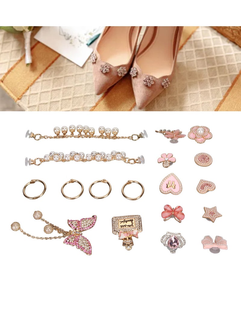 Velaurs 18PCS Detachable Small Fragrant Shoe Flower Decorative Clogs Diy Jewelry Accessories - Image 4