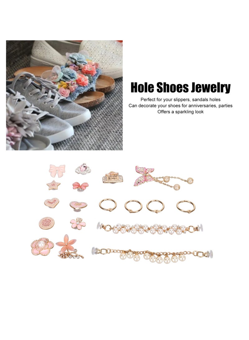 Velaurs 18PCS Detachable Small Fragrant Shoe Flower Decorative Clogs Diy Jewelry Accessories - Image 5