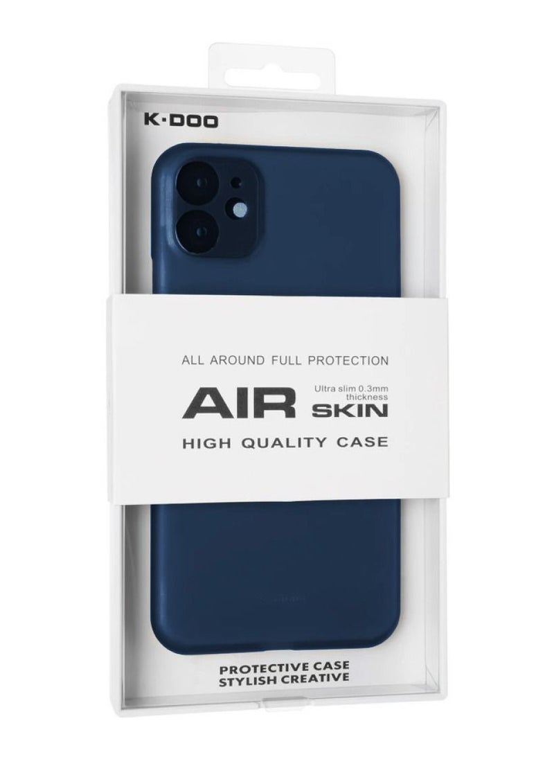 K-Doo - Air Skin Case Ultra Slim Back Cover Skin for iphone 12 Frosted Anti Slip Full Coverage Blue - Image 1