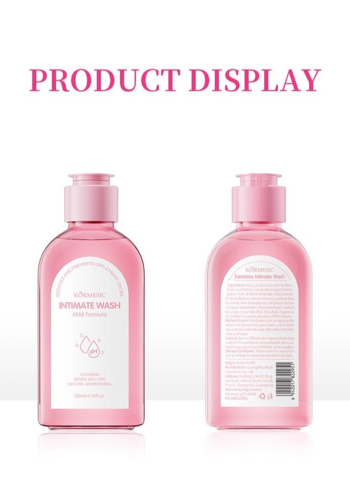 Kormesic Intimate Wash for Women 130ml - Gentle & pH-Balanced Cleansing - Image 1