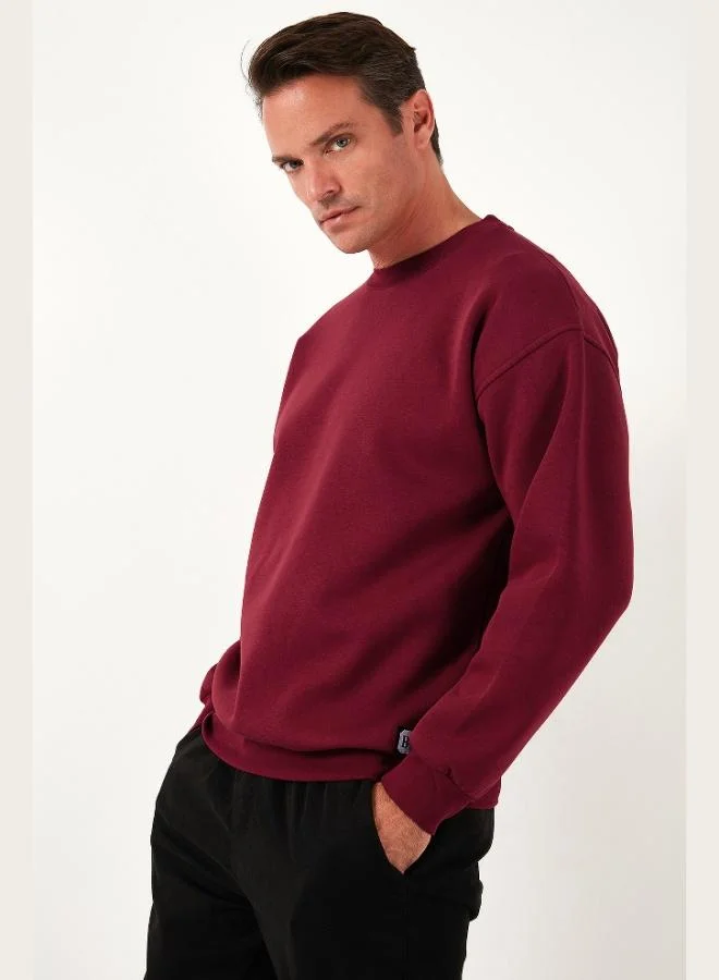 Buratti  Buratti Regular Fit Crew Neck Cotton Furry Soft Raised Sweat Men's SWEAT 5905255 for Men | Best Price UAE