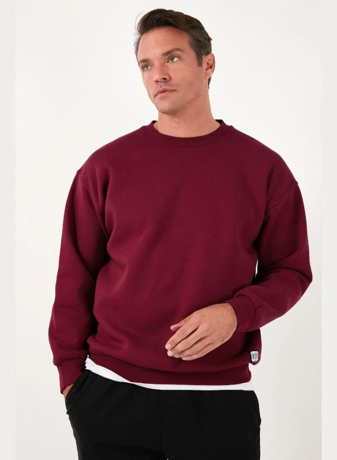 Buratti  Buratti Regular Fit Crew Neck Cotton Furry Soft Raised Sweat Men's SWEAT 5905255 for Men | Best Price UAE