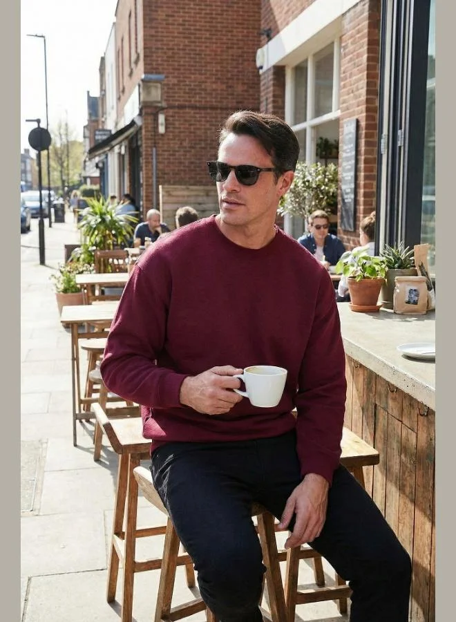 Buratti  Buratti Regular Fit Crew Neck Cotton Furry Soft Raised Sweat Men's SWEAT 5905255 for Men | Best Price UAE