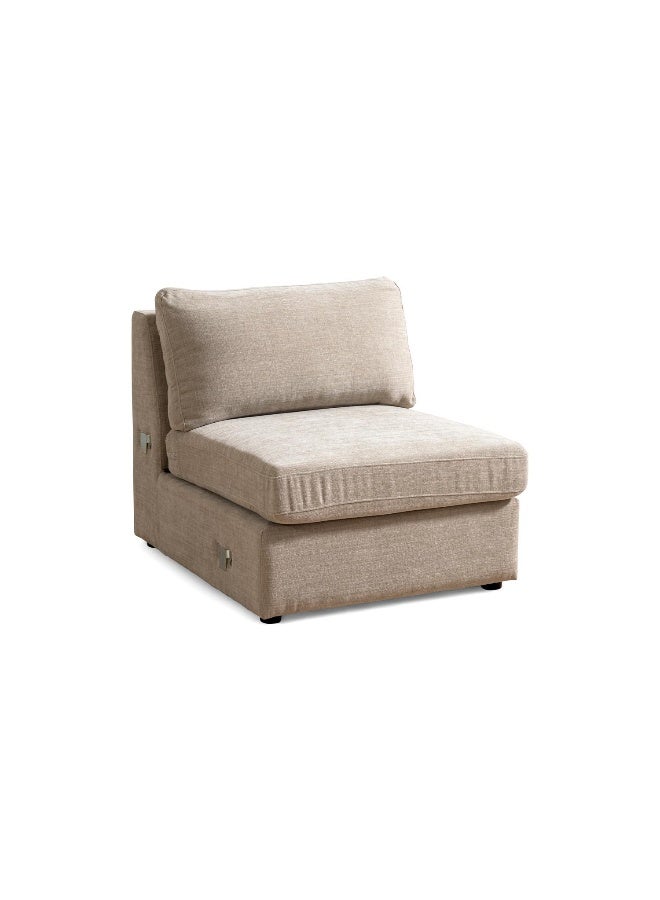 Reem Armless Modular Sofa- Beige