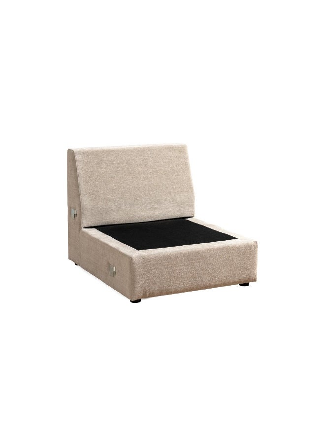 Pan Home Reem Armless Modular Sofa- Beige  - Image 1