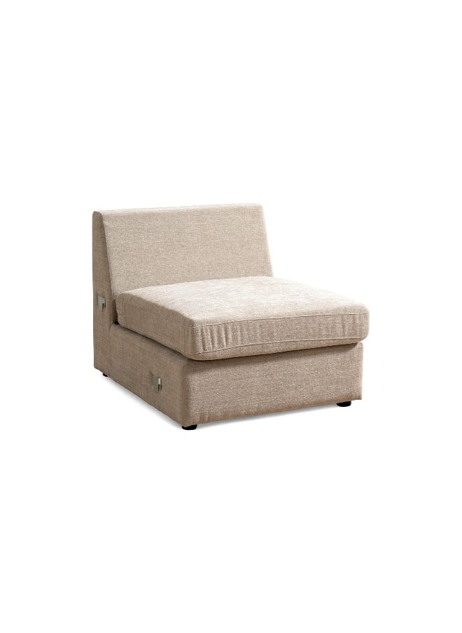 Pan Home Reem Armless Modular Sofa- Beige  - Image 4