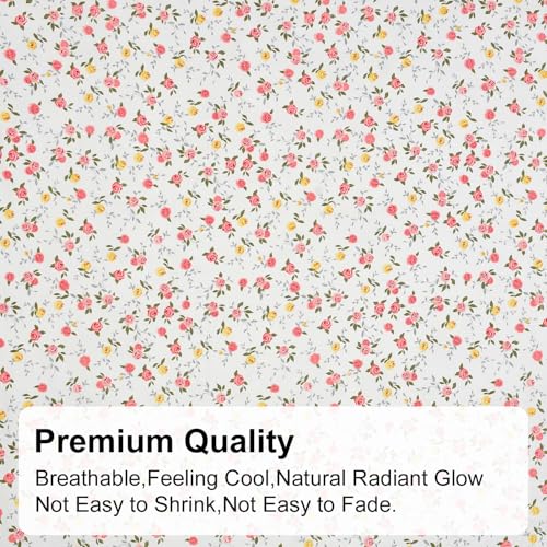 FRESH FROM LOOM King Size Microfiber Bedsheet Set - Floral Print, 240 TC, Anti Fade, Includes 2 Pillow Covers (Size- 90 x 95 Inch | Redrose-White) - Image 4
